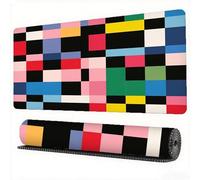 Color Mouse Pad 1500 x 800 x 3 mm XXL Desk Mat Lattice Mouse Mat, Extended Japanese Mousepad Large Desk Pad with Non-Slip Base and Stitched Edge Office Accessories for Home Gaming Work Laptop,Model967