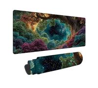 Color Mouse Pad Large 900x300x3mm, Starry Sky Mouse Mat Waterproof Desk Mat with 3MM Stitched Edges, Non-Slip Rubber Base Mousepad Computer Accessories for Gaming, Office, Gifts for Women -zjn2509K7