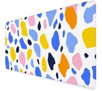 Color Mouse Pad Leopard Print Large Mouse Mat, Gaming Desk Mat Soft Smooth Surface and Anti-Slip Rubber Base Waterproof Soft Cloth, Desk Accessories for Men, Home Office, Work (Color 80 x 40cm) c5357