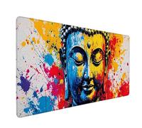 Color Mouse Pad Zen Large Mouse Mat 90 x 40cm Desk Mat Large Non-Slip Rubber Base-Smooth Cloth Surface, Durable Stitched Edges Desk Pad for Gaming, Office, Computer Keyboard Accessories (Color) 50410h