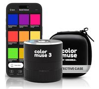 COLOR MUSE 3 Portable Color Matching and Paint Scanner Device with Protective Travel Case - Wireless Digital Colorimeter Sensor for Accurate Color - Pocket-Sized, Easy Carry, Indoor/Outdoor Projects