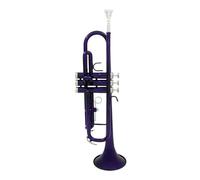 Color Musical Trumpet B Flat Trumpet Professional Brass Trompete Instrument With Mouthpiece Gloves Strap Cas(Color:Purple)