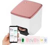 Color Nail Printer Machine,3D Automatic Smart Nail Machine,10 Seconds Painting Digital Nail Art Printer,Customized Printing Content,for Home Use and Nail Studios