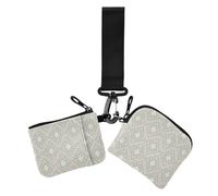 Color Nature Diamonds Boho Green Women's Wallets Card Cases Slim Detachable Wristlet Wallet Key Holder with Zipper Coin Pocket for Ladies 2 Pcs