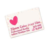Color Negative Film, ISO 400 Multipurpose Medium Contrast HD 35mm Color Film High Resolution for 135 Cameras (18 Sheet)