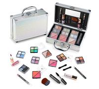 Color Nymph Teens Beginner Makeup Set with Travel Case, Complete Makeup Set, Eyeshadow Palette, Blush, Br