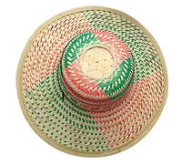 (color, One size) Lightweight Handmade Grass Hat with Toggle for a Perfect Fit on Sunny Days Woven Straw Cap Ornament Crafts Accessory color