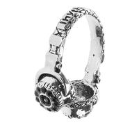 Color Opening Punk for Men Women Retro Distressed Headphone Shape Personality Irregular Jewelry Unique