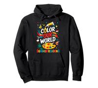 Color Our World Summer Reading Message Pullover Hoodie