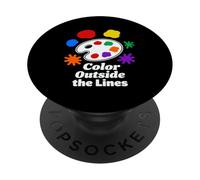Color Outside the Lines Art Palette Creative Design PopSockets Adhesive PopGrip