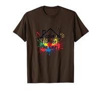 Color Outside The Lines: Vibrant Creative Expression T-Shirt, Men, Brown, 3XL