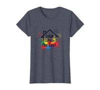 Color Outside The Lines: Vibrant Creative Expression T-Shirt, Women, Heather Blue, XXL