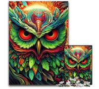 Color Owl 1000 Piece Jigsaw Puzzle Impossible Jigsaw Puzzles for Adults Ideal for Teenagers & Collectors, Travel Gift, Family Activity 26X38CM/10.23x14.96inch