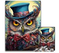 Color Owl 1000 Piece Jigsaw Puzzles for Adults Puzzles for Adults Ideal for Lover, Perfect Christmas, New Year, Valentine's Gift 50x75CM/19.68x29.52inch