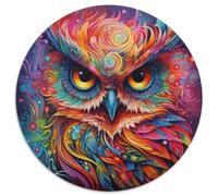 Color Owl Jigsaw Puzzles for Adults, 1000 Piece JigsawPuzzle 1000 Pieces for Adults Family Activity,DIY Home Decor, 67.5x67.5cm