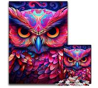 Color Owl JigsawPuzzle 1000 Pieces for Adults Challenging Puzzles Brain Teaser, Adult Game, Family Interactive Activity 50x75CM/19.68x29.52inch