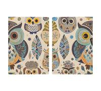 Color Owl Pattern Passport Holder Personalized Passport Wallet for Women Men Travel Document Organizer Holder