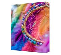 Color Paint by Numbers for Adults, Complete DIY Dream Catcher Paint by Numbers kits, 16x22in Coloured Canvas with Acrylic Paints and Brushes, for Beginners Adults, Gifts for Home Decor, Frameless G-15