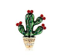 Color Painted Maple Leaves Design Metal Brooch Pin Imitation Pearl Decoration Gold Color Brooches(Color5)