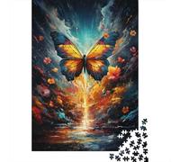 Color Painting Butterfly Puzzles for Adults 500 Puzzles for Adults 500 Pieces Puzzle 500 Pieces 500 Piece Jigsaw Puzzles for Gift 500pcs (52x38cm)