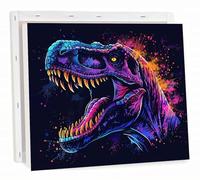 Color Painting by Numbers for Adults with Frame, Canvas Paint by Numbers for Children Kits, with Paint Brushes Acrylic Pigment Drawing Paintwork Dinosaur, Home Decor Gifts Christmas 20x30 cm h-8892