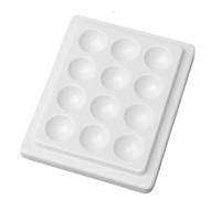 Color Palette 2 Pcs Color Palette 12-Well Watercolor Paint Palette Mixing Palette With Lid Color Palette For Watercolor Oil Gouache Or Diy Party