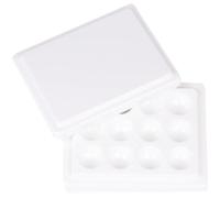 Color Palette 2 Pcs Color Palette 12-Well Watercolor Paint Palette With Lid Pallet For Gouache Painting Drawing Art Supplies For Watercolor Oil Gouache Or Diy Party