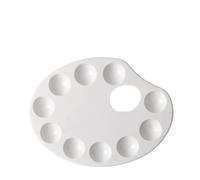 Color Palette 4 Pcs Color Palette Oval Color Palette With Thumb Holes Watercolor Gouache Palette Artist Color Mixing Tray For Watercolor Oil Gouache Or Diy Party