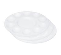 Color Palette 5 Pcs Color Palette 10Well Round Paint Tray Palettes Painting Supplies For Oil Watercolor Craft DIY Art Painting Palette For Watercolor Oil Gouache Or Diy Party