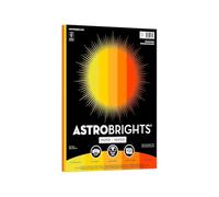 Color Paper - "Solar Sparks" Assortment, 24 lb Bond Weight, 8.5 x 11, Assorted Yellow and Orange Colors, 100/Pack