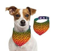 Color Pattern Dog Bandanas,Summer Bandanas for Dogs Washable Adjustable Dog Triangle Scarf Bibs Cute Pet Bibs for Medium Large Dogs Puppy and Cats Large