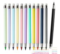 Color Pencil Set - 12 Eternal Colored Pencils, No Ink, No Sharpening Drawing Pens Collection Smooth Drawing Pens for School, Studio, Kindergarten, Preschool Classroom