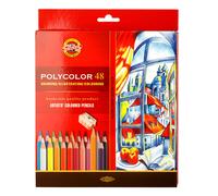 Color Pencil Set KOH-I-NOOR POLYCOLOR 3827 24-72 Crayons