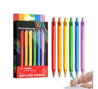 Color Pens Fine Point,0.7mm 6 Colors Retractable Smooth Writing - Acrylic Colored Pens Set - for Journaling Writing Water-Based Painting Drawing Artistic Sketches
