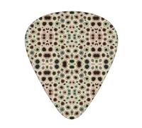 Color Petoskey Stone Print Guitar Picks,12 Pack Guitar Plectrums Thin, For Bass Electric Acoustic Guitars Ukulele