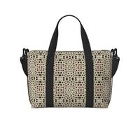 Color Petoskey Stone Print Waterproof Travel Tote Bag,Carry On Weekender Duffle for Gym Overnight