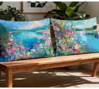 Color Pillowcase Landscape Cushion Covers set of 2 Large Pillow Cases 32x40in Rectangle Cushion Covers,2026 New Velvet Duplex Print Sofa Pillows for Winter Autumn Living Room Home Decor Gifts O-206O
