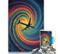 Color Plane 1000 Piece Jigsaw Puzzle for Adults Teens,Challenging To Complete But Fun And Humorous Unique Home Decor And Gifts 50x75cm