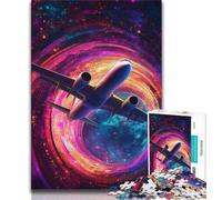 Color Plane 1000 Piece Jigsaw Puzzle for Adults Teens,Stress Reliever Difficult Challenge Unique Home Decor And Gifts (38x26cm)