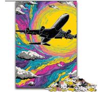 Color Plane Jigsaw Puzzles for Teenagers, Family Activity Fun at Home Activities, Birthday Present,Travel Gifts (50x75cm)