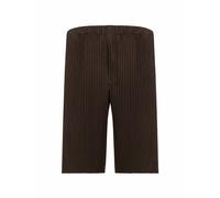 Color Pleats 2 Shorts - male - Issey Miyake - Casual Shorts - Brown - L - Shorts L
