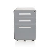 COLOR PLUS I | Metal - Mobile Drawer Unit White / Grey