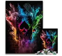 Color Poker Puzzle 1000 Pieces Jigsaw Impossible Jigsaw Puzzles for Adults Perfect for Birthday, Christmas 50x75CM/19.68x29.52inch
