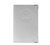 Color Pop Car Document Holder - Made in France - PVC - French Papers - Grey Card Case - Driving Licence - 13.8 x 9 cm, Silver, 13,8 x 9 x 0,5 cm, Classic