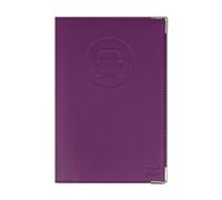 Color Pop Car Document Holder - Made in France - PVC - French Papers - Grey Card Case - Driving Licence - 15 x 10.2 cm, purple, 15 x 10,2 x 0,5 cm, Classic