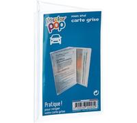 COLOR POP Card Case, Grey, Transparent, Protective Pouch