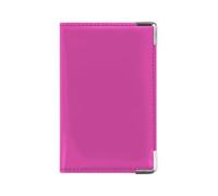 Color Pop - Card Holder - Made in France - Varnished PVC - Credit Cards, Loyalty Cards, Business Cards 10.5 x 6.8 cm (Fuchsia)