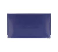 Color Pop Checkbook Case - French Made - Cheque Book/Credit Card/Miscellaneous Papers (Indigo)