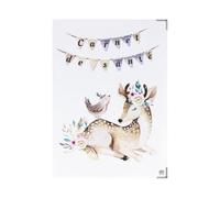 Color Pop Children's Health Book - 22 x 16 cm - Made in France (White Bambi Print)