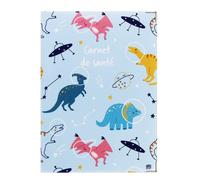 Color Pop® Children's health book cover - Made in France - Printed PVC - for health log, prescriptions, etc. - 22 x 16 cm - Made in Loire-Atlantique - Printed DINOCOSMO